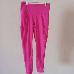 Wrangler All Terrain Gear Hot Pink Womens Performance‎ Cargo Crop Leggings